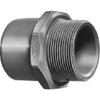 16+20 mm x 1/2" PVC overgang nippel
