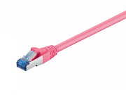 S/FTP netværkskabel - CAT6a PiMF Halogenfri, Magenta (5m)