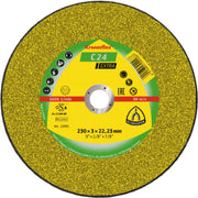 Klingspor skæreskive C 24 Extra, til sten, 230 x 3 mm, Lige