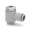 Plastic flow control   valve -screw  adj-cyl unidirect-1/8 -8mm PSCU 604-1/8-8  FLOW-CONTROL VALVE