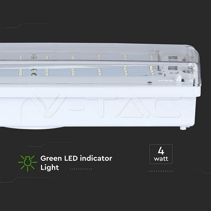 4W LED nødbelysning, 6000K