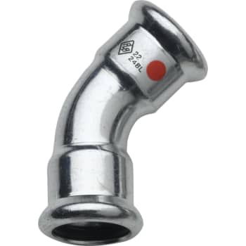 35 mm TURBO Steel bøjning 45G. muffe/muffe