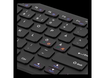 Trådløs mini-tastatur - Nordic (med ÆØÅ)