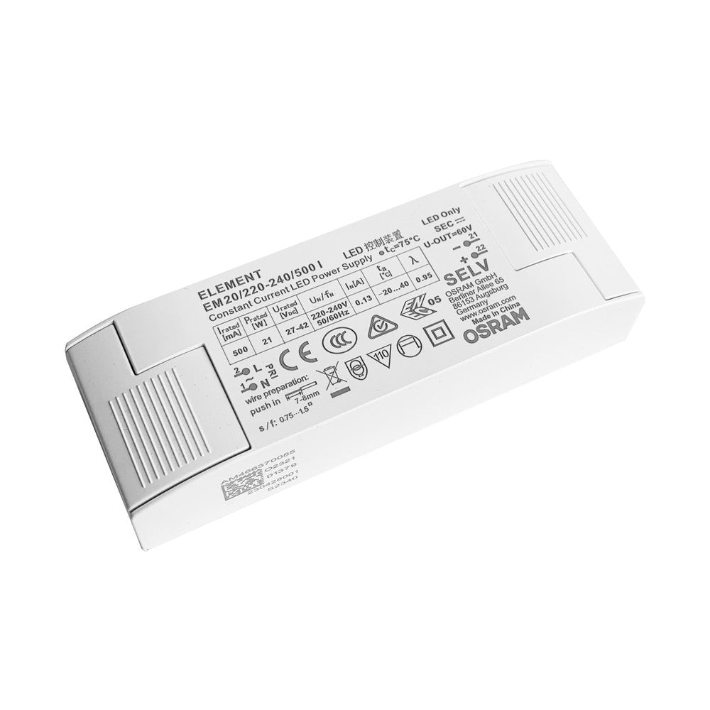 Osram 20W LED driver - 500 mA, 27V-42V - Effekt: 20W