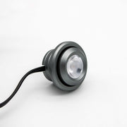LEDlife SPOT29 møbelspot indbygning RA90 - Børstet stål, 1W, 12V DC, Ø2,9 cm, 100lm, Hul Ø2 cm