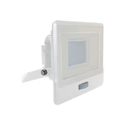 V-Tac 30W LED projektør med sensor, hvid - Samsung LED chip - 2340lm - IP65 - 5 års producentgaranti