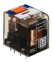 Heavy duty relæ - 24VDC / 12A, 2 x skifte (DPDT)