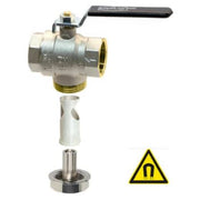 Filterkuglehane M/magnet 3/4"