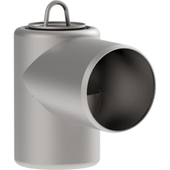 BLÜCHER 75 mm rendeudløb med vandlås, uden studs, vandret