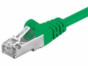 FTP netværkskabel - Skærmet CAT5e, 2xRJ45, GRØN (0,25m)