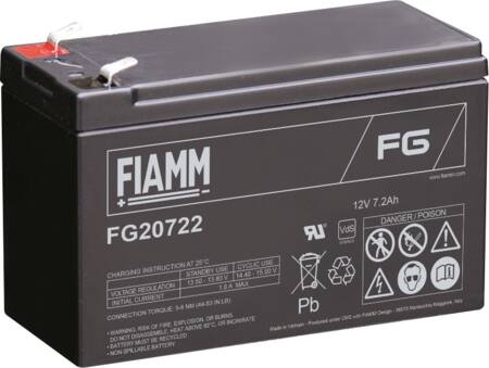 FIAMM BLYBATTERI 12V/7,2AH/6,35MM SP.SKO
