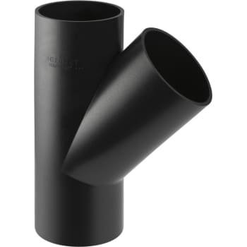 90 x 63 mm x 45° Grenrør sort PEH Geberit