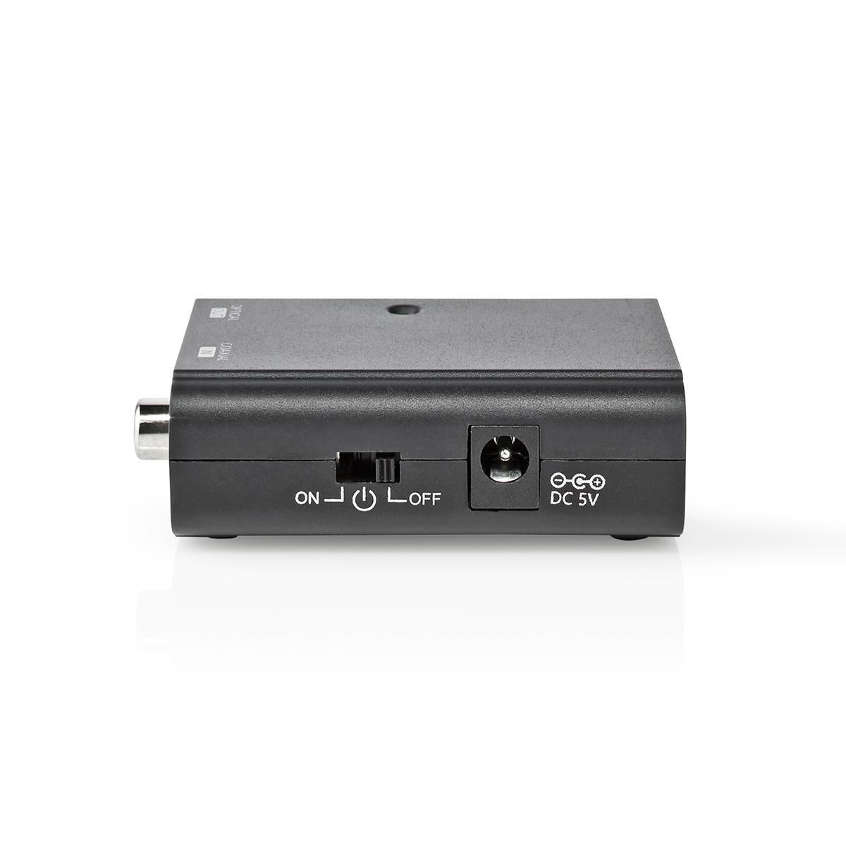 Coax til optisk adapter - RCA (Digital) ind, TOSLINK ud