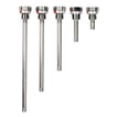 1/2" Følerlomme 50 mm indstik i Rustfrit stål - Til Ø6 mm ledningsføler