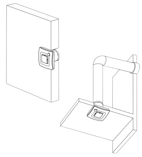Ventilator Silent One Ø100 mm, med adaptiv hygrostat, hvid
