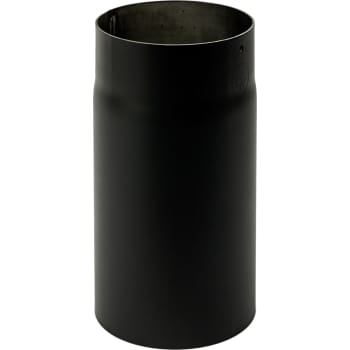130 mm Metalbestos Sorte røgrør længde 250 mm x 2 mm