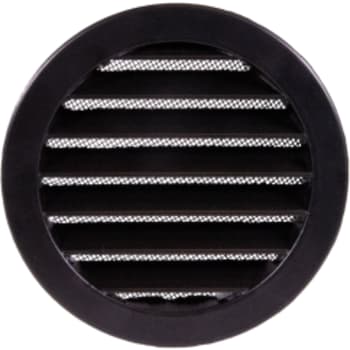 Duka metal udvendig rist DUSAV Ø100 mm, sort