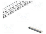 FFC (PFC) Flexkabel konnektor - 40 pol, ZIF, SMD (0,5mm)