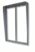 Indbygnings Ramme Nexa Alu med Regntag N732/AL 6 Moduler