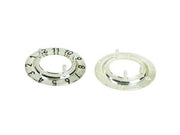 Talskive til 36mm knap - 0-9 (Transparant m. hvide tal)