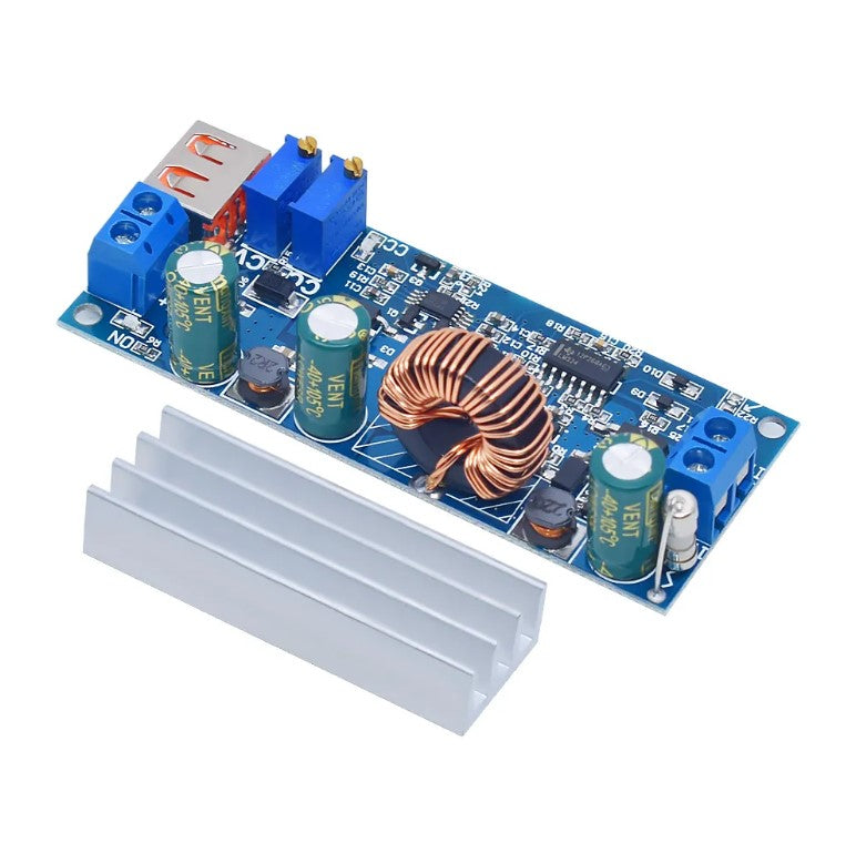 DC-DC (CV og CC) step-up konverter USB - 2-24 > 3-30V / 0-4A
