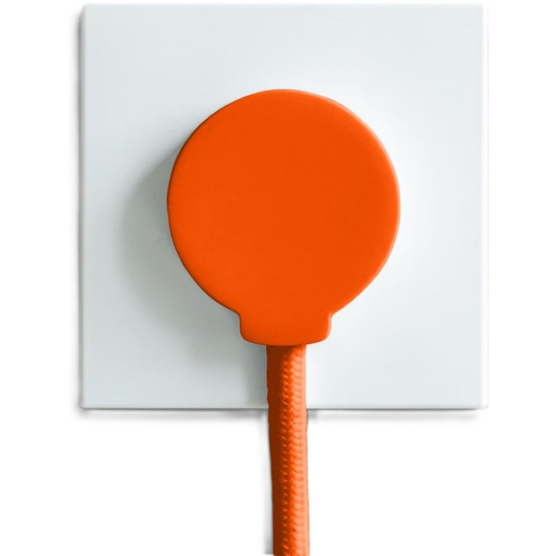 NORM flad stikprop, orange - Schuko