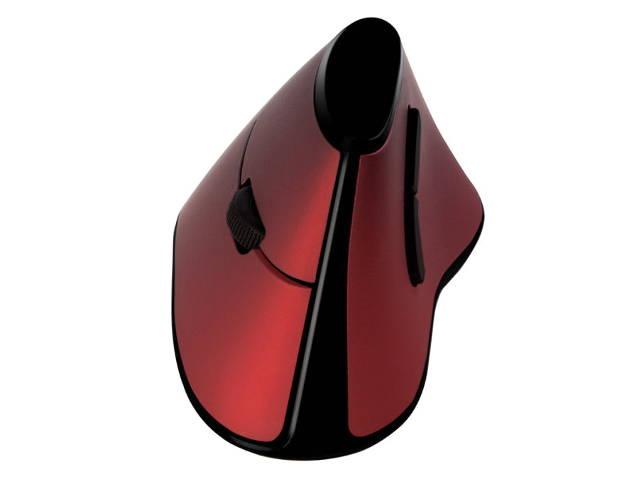 2.4G trådløs mus - Ergonomisk, vertikal, bordeaux Rød