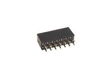 Dual Pin header 2,54mm - Han/hun, (2x8) 16 pins (H8,42mm)