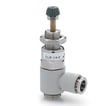 Plastic micro pressure regulator-1/8-8mm CLR 1/8-8  MINIATURIZED REG.+7610 8-1/8