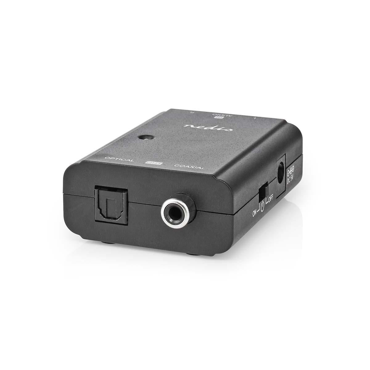 Analog-digital audiokonverter - 2 x RCA(Phono) > COAX/optisk