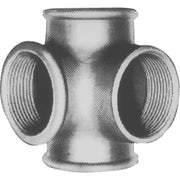 3/4" Galvaniseret tee m/sideudløb