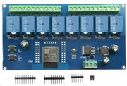 ESP32-WROOM Wi-Fi BLE Relæmodul, 8 kanaler, 5-30Vdc