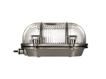 Skotlampe - AHOI, E27, Alu. nikkel (til indendørs brug)
