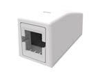 Office Box 1 port hvid - universal anvendes både til SYSTIMAX M-serien og NETCONNECT keystone