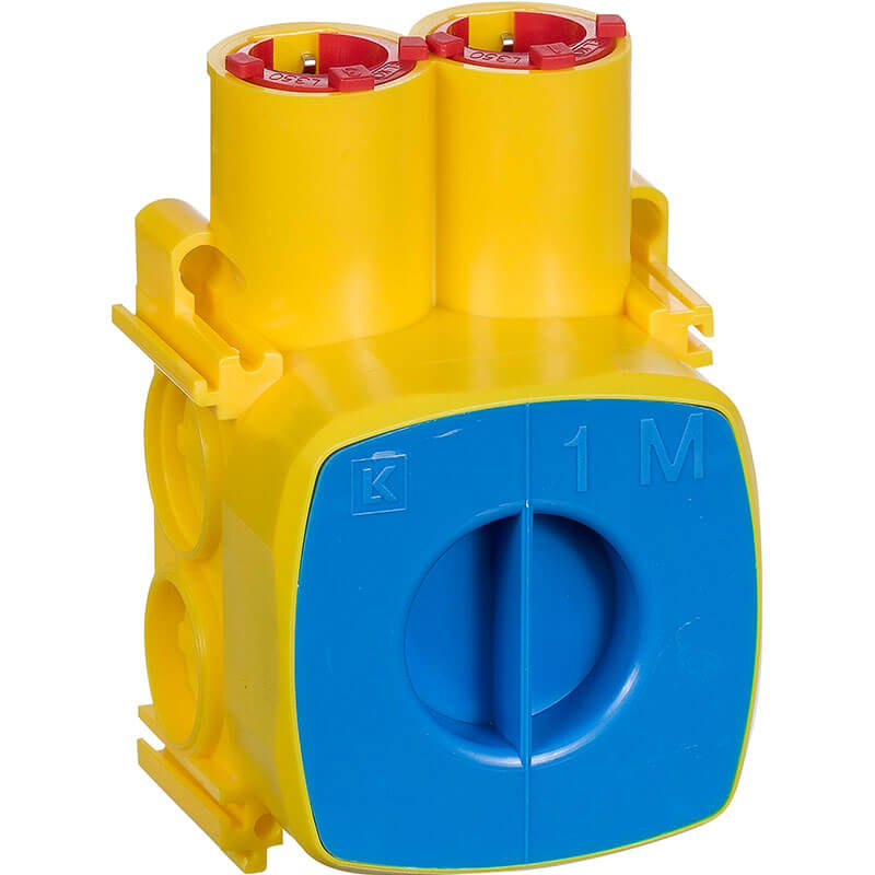 OPUS® 66 dåse for indstøbning gul 1 modul