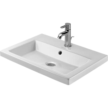 2nd floor vask 60 cm til nedfældning med hanehul