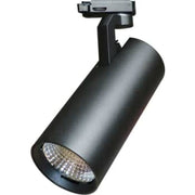 e3light Virgo LED 3F skinnespot 30W 935, 3000 lumen, 38°, sort