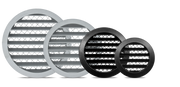 Rund Aluminium væg-ventilationsrist - Ø315mm