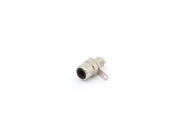 RCA(Phono) fatning - til kabinet, HQ nikkel, SORT