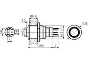 ProSwitch - Stålkontakt, 1P ON-ON Ø16mm GRØN ring