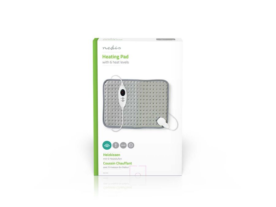 Varmepude - 42 x 32 cm, 6 varmeindstillinger, Digital