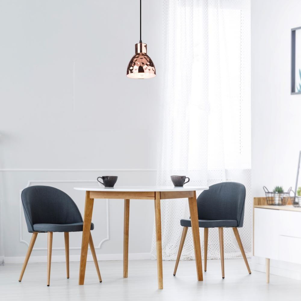 Kobber E27 lampefatning til smuk og stilfuld belysning i hjemmet - klassisk design med et moderne twist