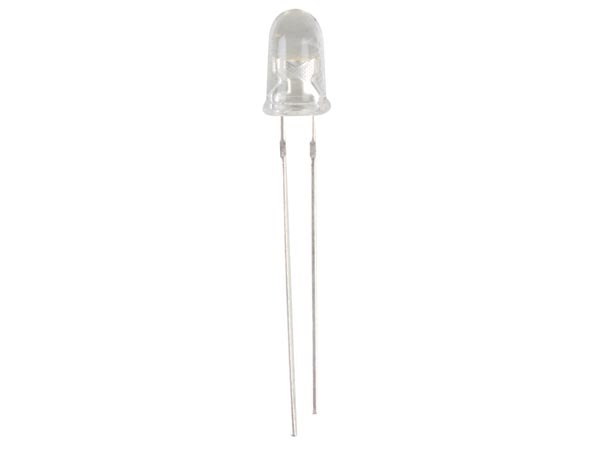 5mm UHB LED - Rund, Banan gul, vandklar (14000mcd 15°)