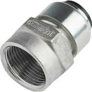Roth overgang 18 x 3/4" mf, indstikfittings i rustfri stål
