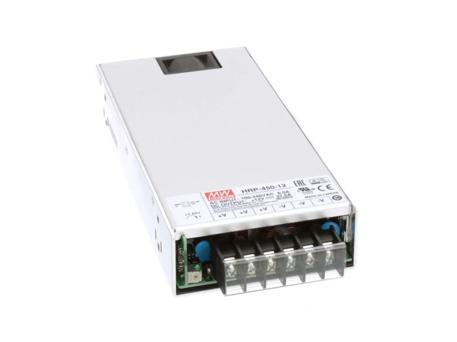 Strømforsyning til indbygning - 12VDC / 37,5A / 450W
