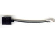ISDN afslutning - RJ45 han til RJ45 hun, Sort