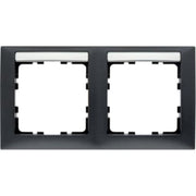 Ramme 2M med tekstfelt van S.1 7021 mat antracit