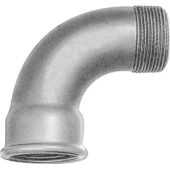 1/2" Sort bøjning 90° muffe/nippel