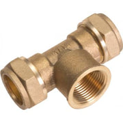 Conex 12x1/2" komp tee mf   godkendt til pex og kobber