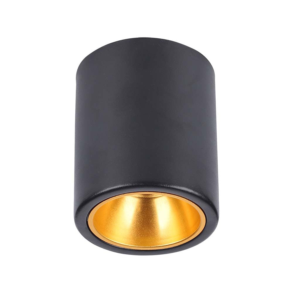 V-Tac Pro GU10 Lampe Rund Sort med 3 års garanti